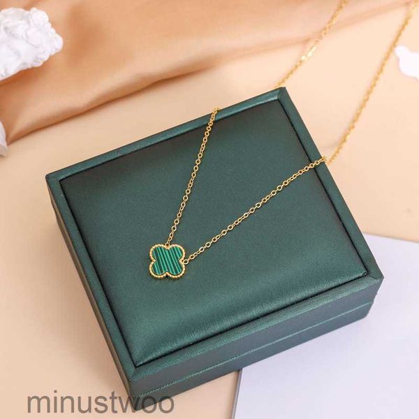 Designer-Schmuck für Damen, Van Clover-Halsketten, 14 Karat vergoldet, Valentinstag, Verlobung, Ornamente, geeignete Geschenke für Frauen und Mädchen, mehrere Farben zur Auswahl, 1PO2