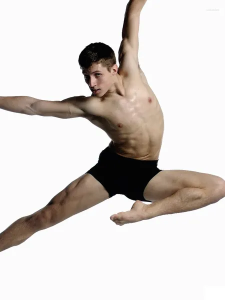 Cintura da ballo professionale per uomo da indossare sul palco per la pratica del balletto, ginnastica, esercizi, body, pantaloni da yoga di sicurezza