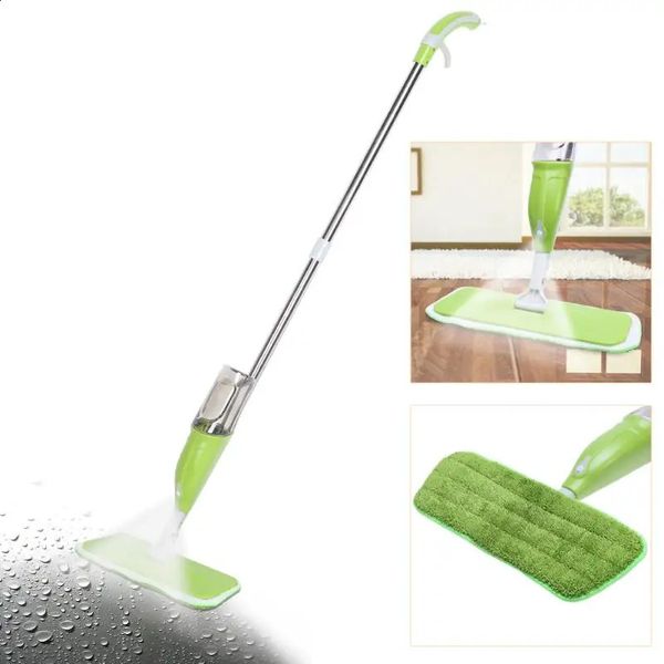 Multifunzione 350ML Spray Mop Panno in microfibra Lavaggio a mano Piatto Casa Pavimento Finestre Cucina Strumento di pulizia Spazzatrice 240123