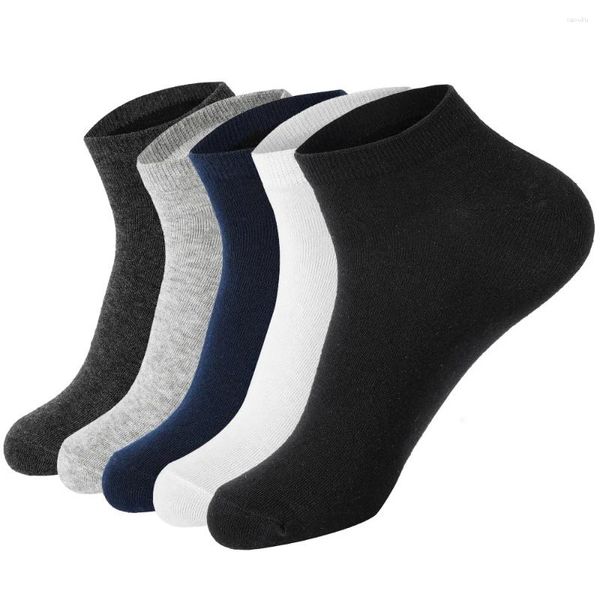 Мужские носки 3 пары высококачественных хлопковых однотонных однотонных носков для отдыха на плоской подошве