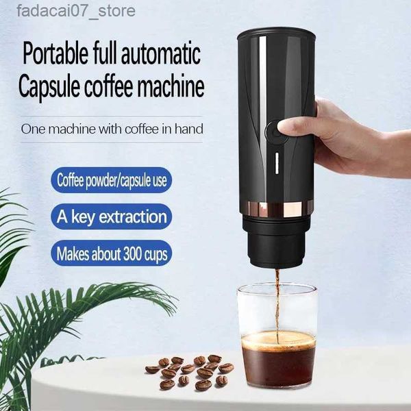 Macchine per il caffè Caffè portatile Smart può riscaldare senza fili macchina da caffè da viaggio all'aperto capsule di caffè in polvere tazza di acqua elettrica Q240218