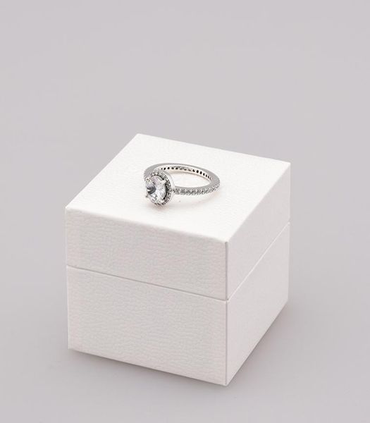 Neuer echter 925 Sterling Silber CZ-Diamantring mit Original-Box-Set, passender Stil, Ehering, Verlobungsschmuck für Frauen und Mädchen, AA15254512