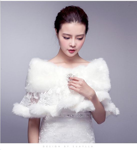 Abito da sposa con scialle tipo mantello bianco da sposa, cappotto di seta con germoglio caldo, pizzo, freschezza vuota, lavoro manuale sexy8952643