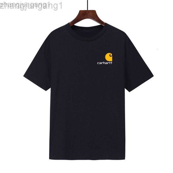 Designer Carhart T-Shirt Carharrt Neues Herren- und Damen-T-Shirt mit Gartenkragen, Khart-Druck, Modemarke für Herren, lässiges Kurzarm-T-Shirt aus Baumwolle