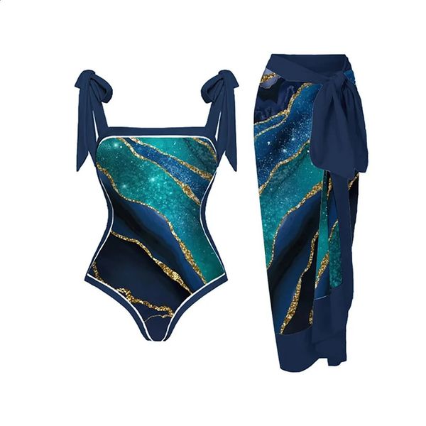 Moda Mulheres Mulheres Bowknot Swimwear Skirt Luxury Chiffon Monokini Monokini Beach Dress Summer Cobra 240131