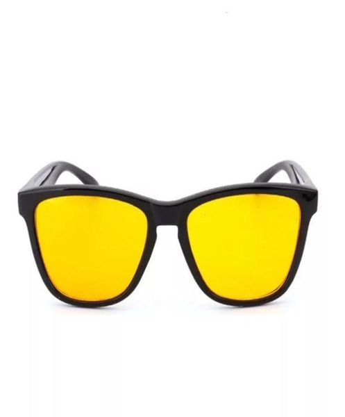 Óculos de visão noturna personalizados farol dirigindo lente amarela óculos UV400 PC óculos de sol3134324