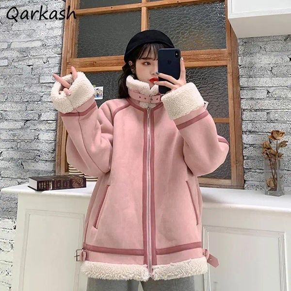 Trench da donna Parka Donna Patchwork Colletto alla coreana Inverno Vintage Stile coreano College Fashion Design Caldo Capispalla di base Femminile