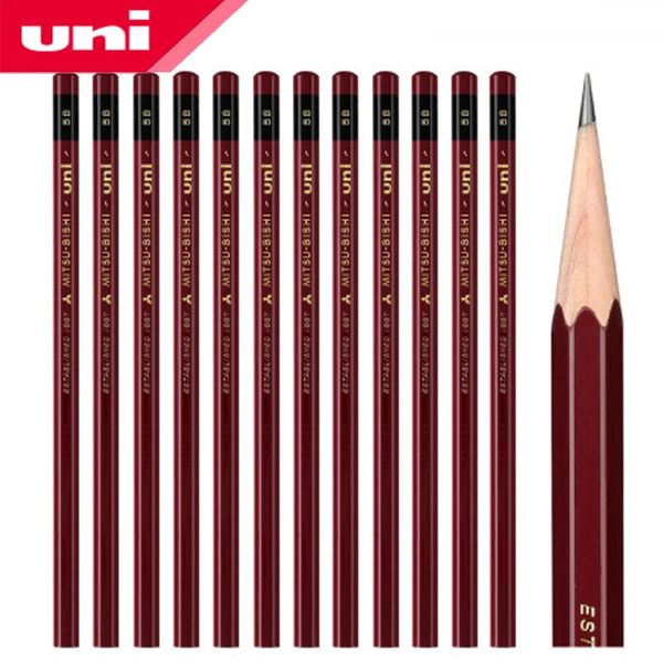 12 Pcs UNI teste de dureza lápis especial 1887 log desenho esboço arte lápis segurança não-tóxico um total de 17 especificações opcionais 240118