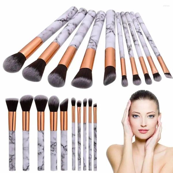 Make-up-Pinsel-Aktionen, Marmorierung, Textur, Gesicht, Grundierung, Puder, Lidschatten, Kabuki, Augenmischung, Kosmetik, Marmor-Pinsel-Werkzeug