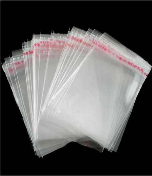 MIC Nuovo 15x24 cm 200 pezzi lotto Sacchetti di plastica trasparenti con sigillo autoadesivo Confezione di gioielli Articoli di vendita3070798