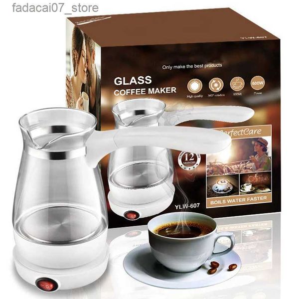 Kaffeemaschinen, Mini-Töpfe, 500 ml, Glas-Wasserkocher, 600 W, türkische Kaffeekannen, Kapsel-Kaffeemaschine, Moka-Topf, kleiner Elektroherd, Kaffee-Werkzeuge Q240218