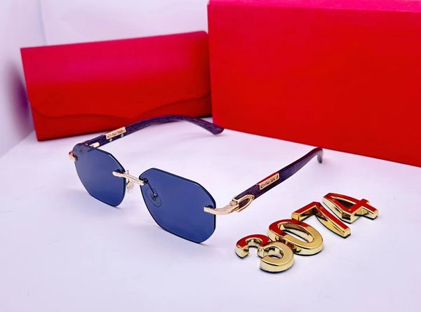 óculos de sol de designer de luxo para homens mulheres espelham metal moldura piloto de óculos de sol clássico vintage vintage yewear anti-UV Ciclismo acionando os óculos de sol da moda com case livre2024