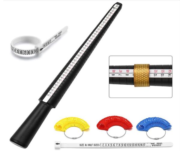 1 stücke Finger Gauge Ringe Sizer Professionelle Schmuck Werkzeuge Ring Dorn Stick Für Messung Finger UKUS Größe Werkzeug Sets5030758