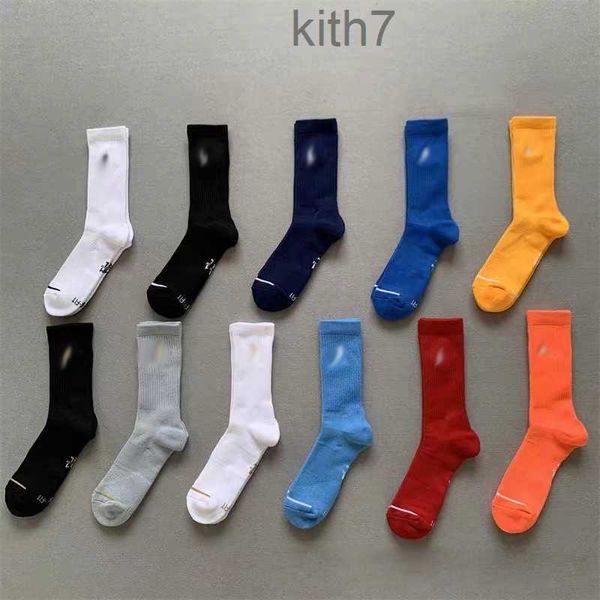 Herrensocken, bestickte Socken, bunter Handtuchboden, mittellang, Sport, Basketball, für Damen und Herren MX71