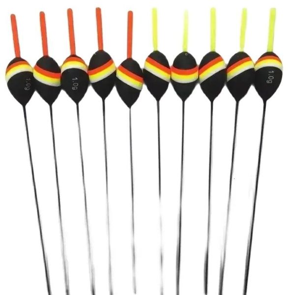 Agape10pcsLot Pólo Pesca Carpa Flutuadores Bobbers Flutuador 051020g Vara Bóias Balsa Material De Madeira Loja de Fábrica Oem 201131 240119