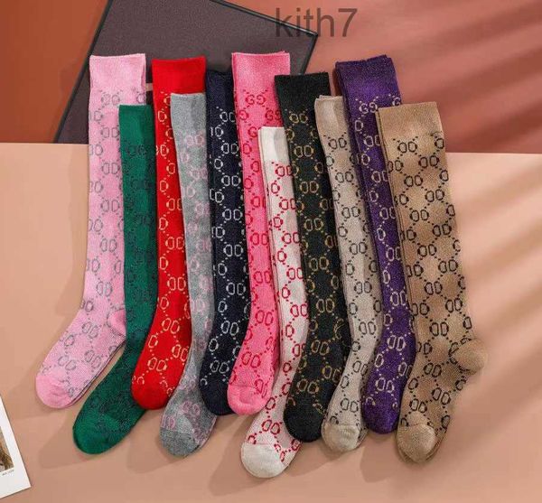 Designer Womens Mens Meias Luxo Letra G Sock Moda Ruas Sênior Confortável Joelho Perna Meias Top Meias Meias de Alta Qualidade Inverno 4VP6