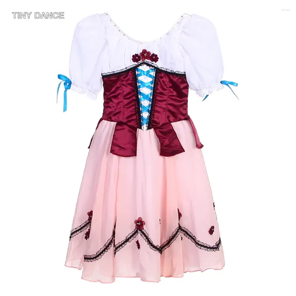 Palco desgaste personalizado profissional ballet dança tutu com gancho olhos adultos meninas saias românticas bailarina desempenho traje
