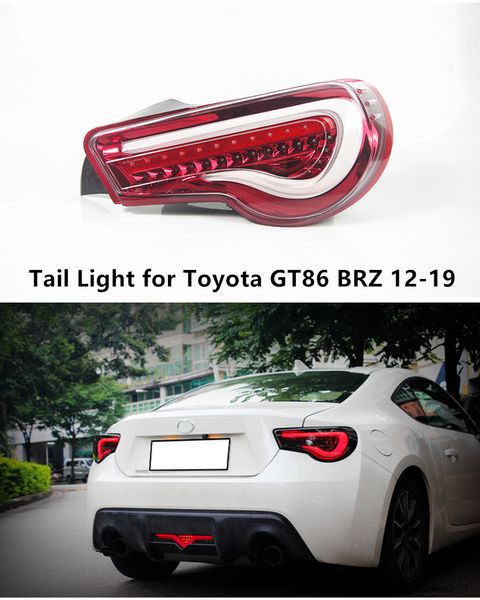 Lâmpada led de seta traseira para toyota gt86, luz traseira de carro 2013-2019 subaru brz ft86, luz reversa de freio traseiro, acessórios automotivos