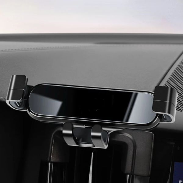 Für volvo XC60 S90 S60 XC40 XC90 V90 ABS Silber Auto Air Vent Handy Halter GPS Navigation Halter Auto zubehör