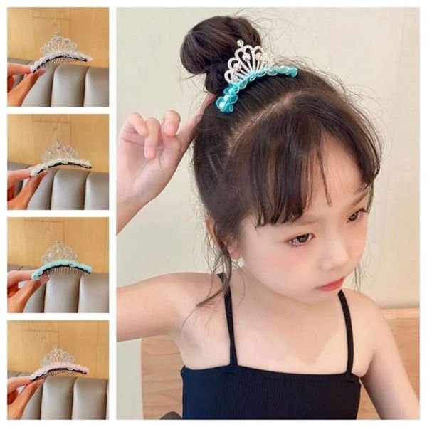 Haarschmuck Stern Krone Kamm Prinzessin Schmuck Korean Shiny Broken Artefakt Haarband Perle Styling Zubehör Kleines Mädchen