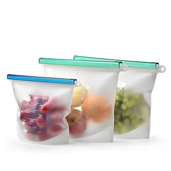 Contenitori per la conservazione degli alimenti Contenitori per la conservazione degli alimenti 1823 cm Borsa riutilizzabile per la conservazione del sile Contenitore ermetico Cottura versatile 4 colori Disponibile D Dhfgl