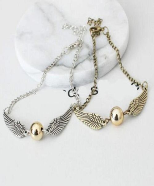 20 peças pulseira vintage de bolso pomo dourado pulseira pulseira asas cintage pulseira de joias finas para mulheres meninas bijuterias ac73355021