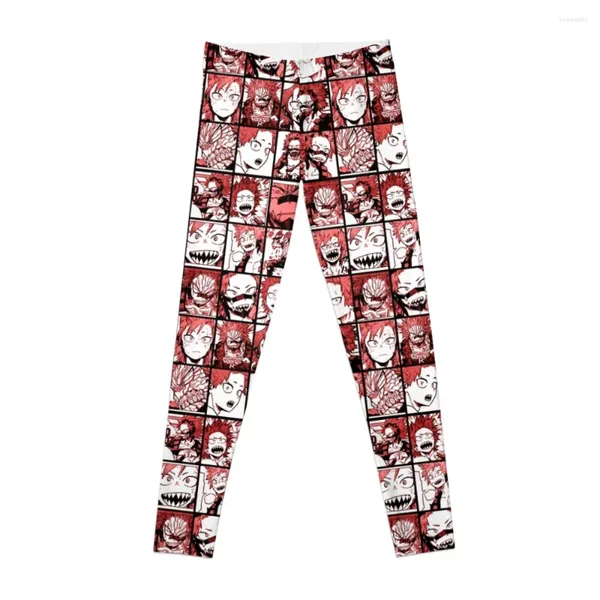 Pantaloni attivi BNHA Kirishima Collage - Versione a colori Leggings Camicie sportive Palestra Donna sportiva Fitness Donna