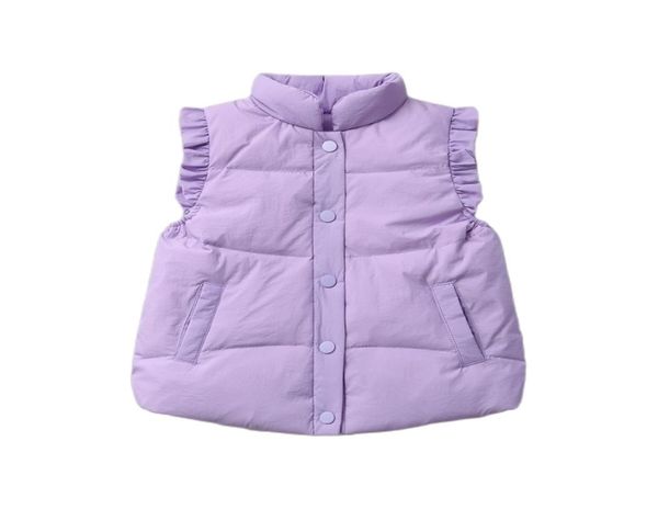 Colete bebê meninas para baixo gilets pouco inverno sem mangas puffer colete jaquetas crianças causal quente crianças outerwear casacos 2210289859989