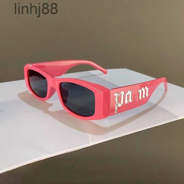 Óculos de sol elegante palmangel côncavo em forma para mulheres designer pequeno quadrado óculos sol sombreamento letras menma6r ma6r jaex hwxh