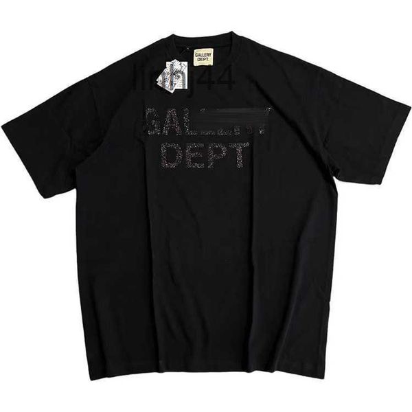 Erkekler Tişörtler Tasarımcı Galerileri Erkek Gömlek Departmanları Tshirts Grafik Tee El boyaması Ins Sıçrama Mektubu Yuvarlak Boyun Giysileri Eur S-XLQ7H29BHK