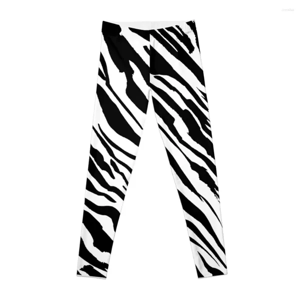 Pantaloni attivi Zebra Strip Leggings Fitness Donna Sport per palestra Legging solleva BuWomens