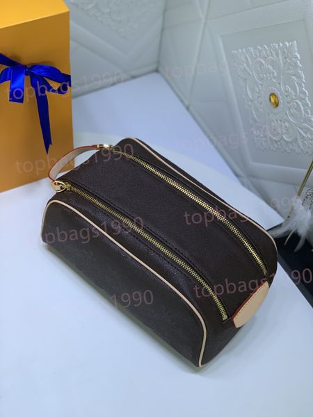 Borsa cosmetica da 28 cm all'ingrosso borsa da viaggio grande da donna per borsa da viaggio per uomo borsa da trucco borsa da uomo con doppia cerniera custodia per cosmetici