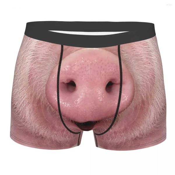 Mutande personalizzate Umorismo Naso di maiale Boxer Pantaloncini Uomo Piggy Slip Intimo Divertente