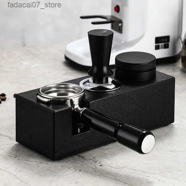 Cafeteiras 51/53 / 58MM Universal Coffee Tamper Base Armazenamento Titular ABS Máquina de Café Alça Dispensador de Pó Anti-Slip HomeCafe Acessórios Q240218