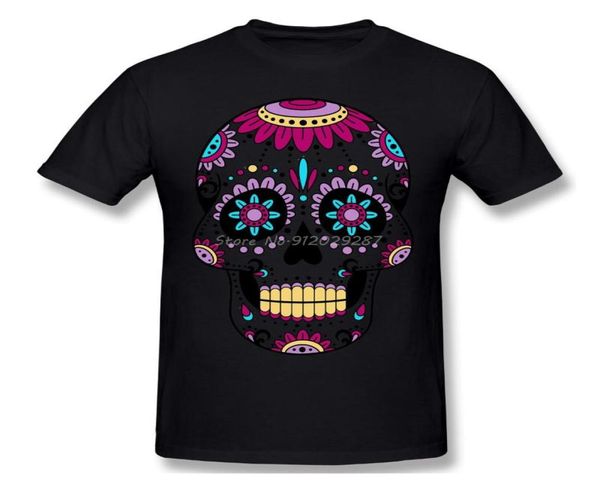 Men039s tshirts moda crânio roxo camisa design mexicano açúcar engraçado camiseta de algodão masculino camiseta streetwear haraj1686959