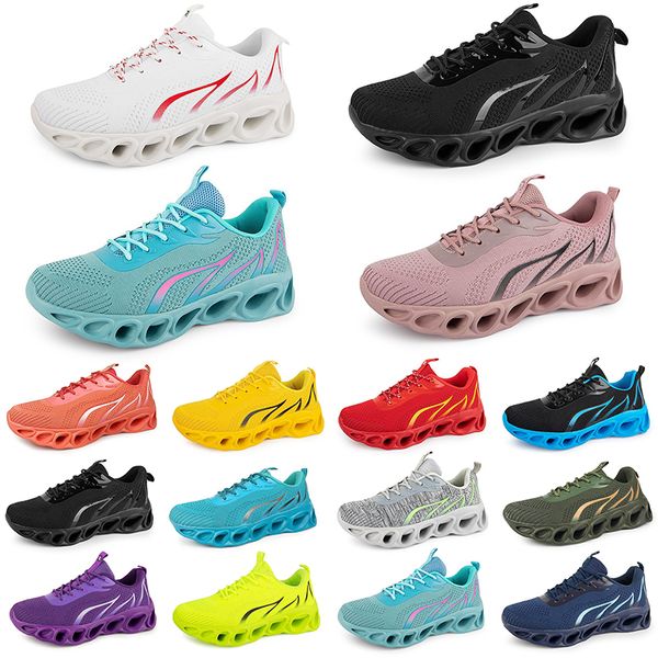 GAI GAI GAI Uomo Donna Scarpe da corsa Moda Trainer Triple Nero Bianco Rosso Giallo Verde Blu Pesca Verde acqua Viola Arancione Rosa chiaro Scarpe da ginnastica sportive traspiranti Trenta