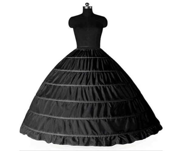 Brandneue große Petticoats, weiß, schwarz, Ballkleid, Unterrock für Hochzeit, formelle Kleidung, plus 6 Reifen, Krinoline, Hochzeitsaccessoires151791621705