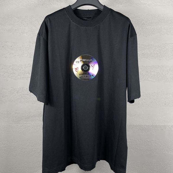 Designer-T-Shirt, hohe Version, 2024, neues Valentinstag-Disc-Limited-Disc-Wear, lässiges, lockeres Kurzarm-T-Shirt