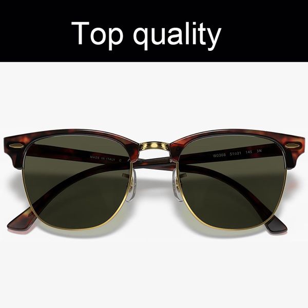 Luxury Fashion Club Eyewear Occhiali da sole Uomo Donna Montatura in acetato Lenti in vetro Occhiali da sole per uomo Uomo con scatola Gafas De Sol