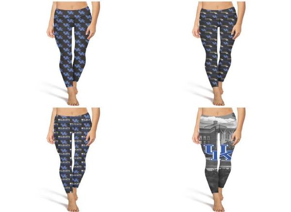 Kentucky Wildcats basket be Pantaloni da yoga personalizzati da donna di moda Elasticità Casual Skinny Adatto per leggings da corsa neri e USA5144422