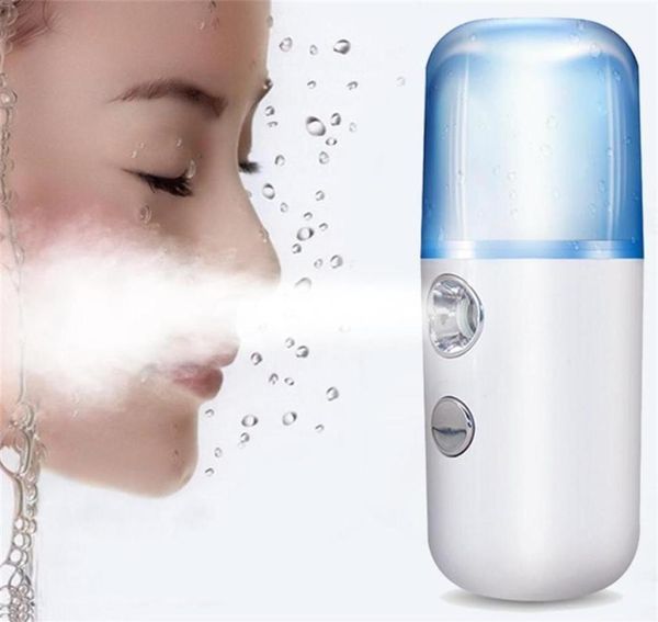 30ML Mini Nano Pulverizador Facial USB Nebulizador Rosto Steamer Umidificador Hidratante Antienvelhecimento Rugas Mulheres Beleza Cuidados com a Pele Tools195K4443443