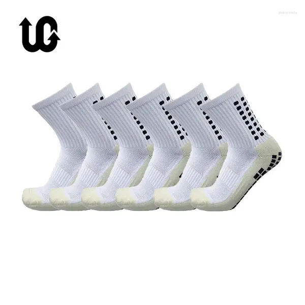 Sport Socken 6 Paare/los UGUPGRADE Anti Slip Fußball Baumwolle Fußball Männer Grip Calcetas Antideslizantes De Futbol