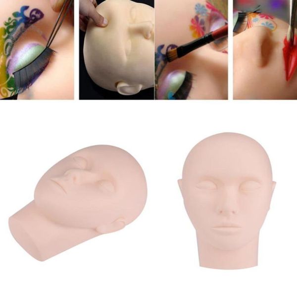 Whole2016 Новое поступление Pro тренировочный манекен с плоской головкой для практики макияжа ресниц наращивание ресниц Cometic инструменты для женщин8822930