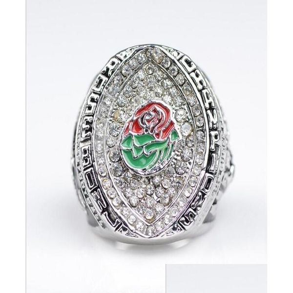 Cluster Rings 2014 Oregon S Rose Bowl College Football Championship Ring Fans Souvenir Collection Festival Party Geburtstagsgeschenk8548290 Dhwwx