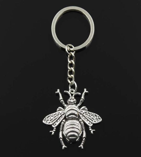 Mode Hornet Honigbiene 40x38mm Anhänger 30mm Schlüsselanhänger Kette Bronze Silber Farbe Männer Auto Geschenk Souvenirs Schlüsselanhänger Drop6913882