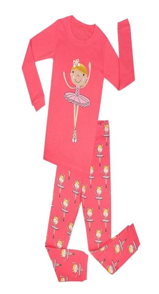 Mädchen-Prinzessin-Pyjamas, Kindertanz-Nachtwäsche, Kinder-Langarmpyjamas, Baby-Pyjamas, Puppenkleidungsset für 28T Y2003283476949