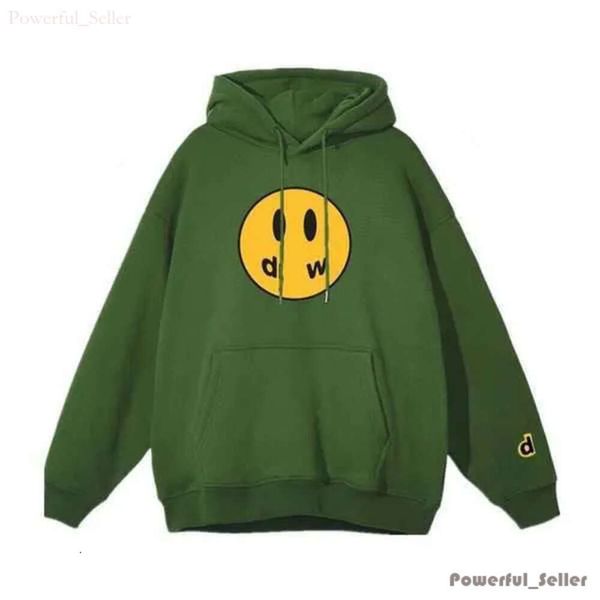 Smiley Face Amarelo Homem Retro Draw Hoodie Letras Imprimir Moletom Feminino Camiseta Primavera Tendência Manga Longa Top High Street Drews House 5527