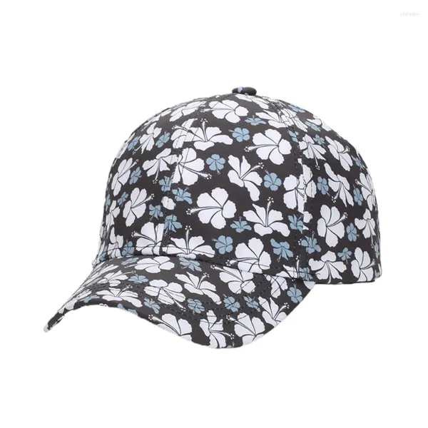 Ballkappen VACIGODEN Sommer Mode Blume Druck Baseball Kappe Weibliche Outdoor Casual Sport Sonnenschutz Hut Atmungsaktiv Einstellbar