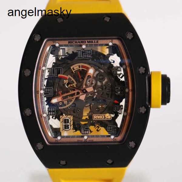RM Bilek Saati Pilot İzle Rmwatches Holwatch RM030 Makine RM030 Sınırlı Sürüm 42*50mm RM030 Karbon Altın İç Çerçeve Sınırlı Sürüm