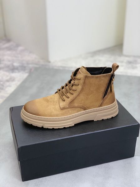 Sneaker mid cut di design di lusso Stivaletti da uomo martore stivaletti da trekking Dobbiaco scarpe casual scarpe da arrampicata all'aperto suola in gomma allacciata 38-45Box